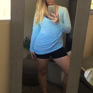 Light blue VS Pink long sleeve shirt size S.